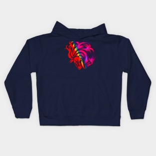 Artistic Colorful Explosion Horse Kids Hoodie